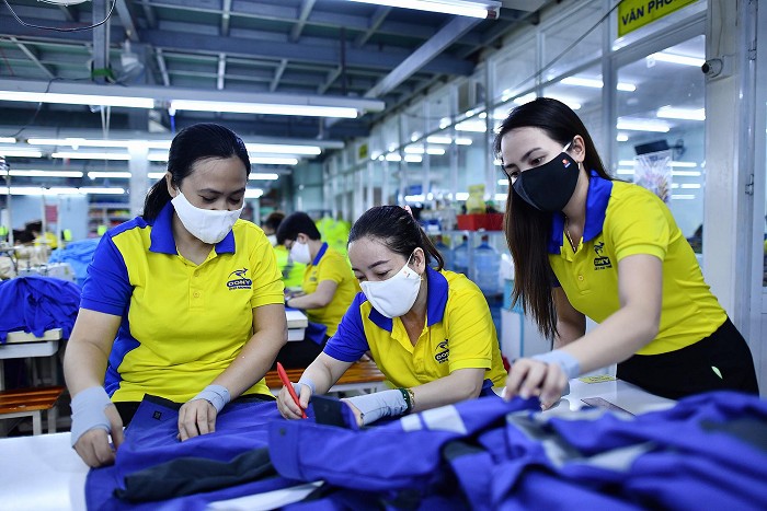 Xuất khẩu dệt may. Ảnh: Dony Xuất khẩu dệt may. Ảnh: Dony