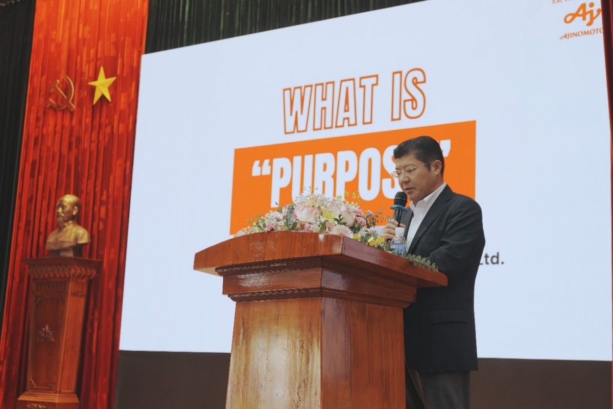 Tổng giám đốc Tsutomu Nara chia sẻ về mục đích tồn tại của Ajinomoto Việt Nam