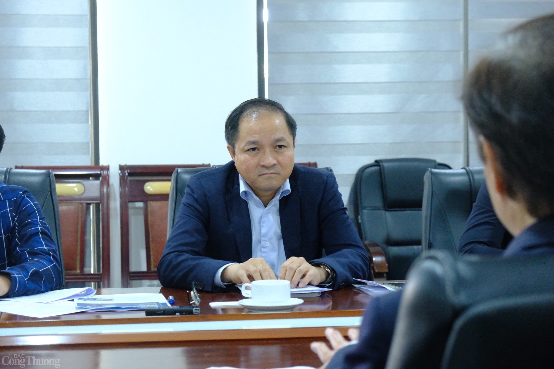 Phó Vụ trưởng Vụ Khoa học và Công nghệ (Bộ Công Thương) phát biểu tại buổi làm việc. Ảnh: Trần Đình Phó Vụ trưởng Vụ Khoa học và Công nghệ (Bộ Công Thương) phát biểu tại buổi làm việc. Ảnh: Trần Đình