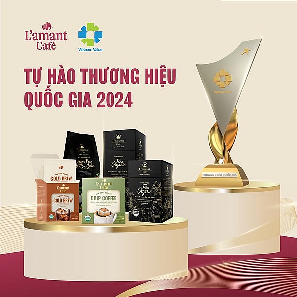 Logo Thương hiệu quốc gia và các chứng nhận quốc tế của L'amant Café
