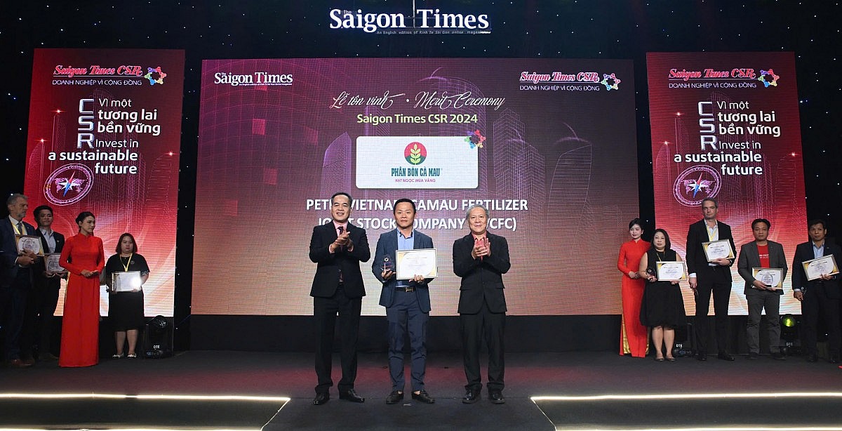 Đây là lần thứ 3 liên tiếp, Phân Bón Cà Mau được vinh danh “Doanh nghiệp vì cộng đồng”