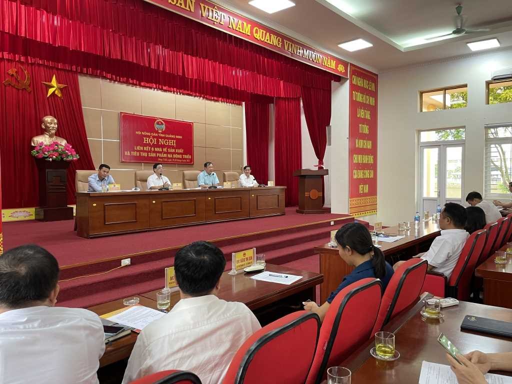 Hội Nông dân tỉnh Quảng Ninh tổ chức hội nghị liên kết "6 nhà" về sản xuất, tiêu thụ na Đông Triều.