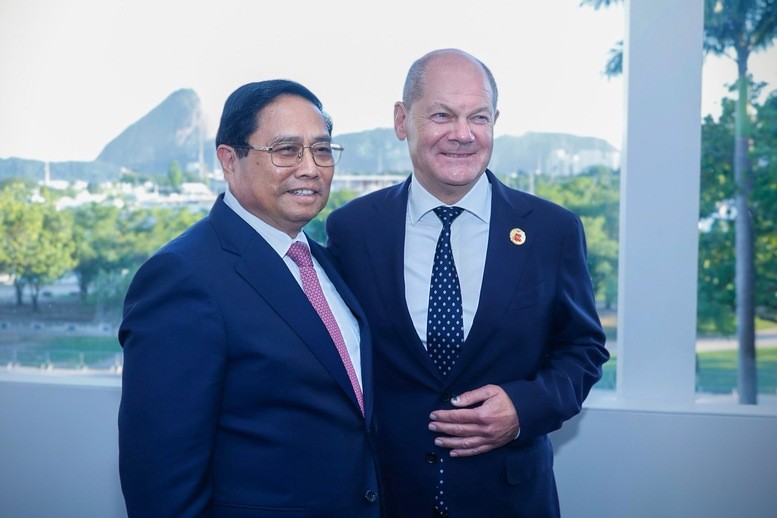 Thủ tướng Chính phủ Phạm Minh Chính gặp Thủ tướng Đức Olaf Scholz - Ảnh: VGP/Nhật Bắc Thủ tướng Chính phủ Phạm Minh Chính gặp Thủ tướng Đức Olaf Scholz - Ảnh: VGP/Nhật Bắc