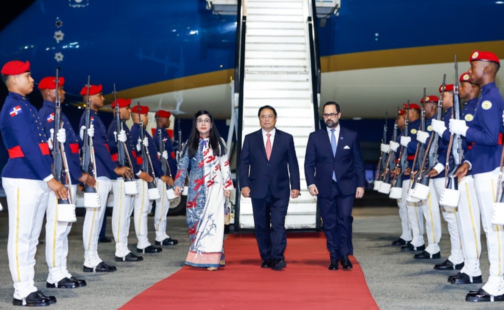 Thủ tướng Phạm Minh Chính bắt đầu thăm chính thức Cộng hòa Dominica Thủ tướng Phạm Minh Chính bắt đầu thăm chính thức Cộng hòa Dominica