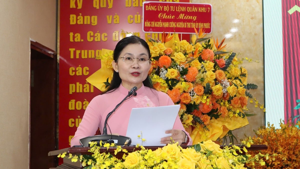 Tân Bí thư Tỉnh ủy Bình Phước Tôn Ngọc Hạnh phát biểu nhận nhiệm vụ. Ảnh: VOV Tân Bí thư Tỉnh ủy Bình Phước Tôn Ngọc Hạnh phát biểu nhận nhiệm vụ. Ảnh: VOV