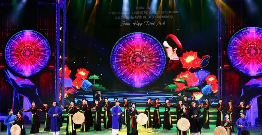 Kỷ niệm 15 năm Dân ca Quan họ Bắc Ninh được UNESCO ghi danh là Di sản văn hóa phi vật thể đại diện của nhân loại