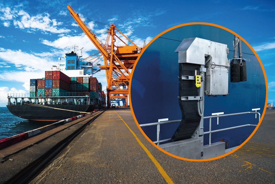 Công nghệ igus Mobile Shore Power Outlet (iMSPO) cấp điện bờ tại cảng an toàn, nhanh chóng và linh hoạt Công nghệ igus Mobile Shore Power Outlet (iMSPO) cấp điện bờ tại cảng an toàn, nhanh chóng và linh hoạt