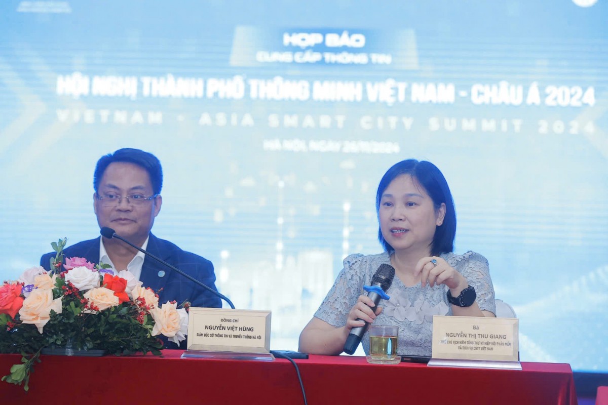 Họp báo cung cấp thông tin về Hội nghị Thành phố thông minh Việt Nam - Châu Á năm 2024 Họp báo cung cấp thông tin về Hội nghị Thành phố thông minh Việt Nam - Châu Á năm 2024