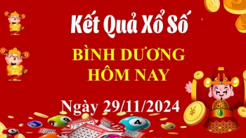 XSBD 29/11, Kết quả xổ số Bình Dương hôm nay 29/11/2024, KQXSBD thứ Sáu ngày 29 tháng 11