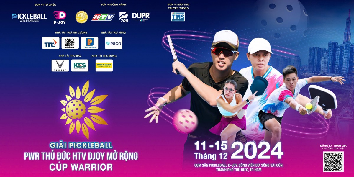 Giải pickleball PWR Thủ Đức HTV DJOY mở rộng - Cúp WARRIOR chính thức diễn ra vào tháng 12 Giải pickleball PWR Thủ Đức HTV DJOY mở rộng - Cúp WARRIOR chính thức diễn ra vào tháng 12