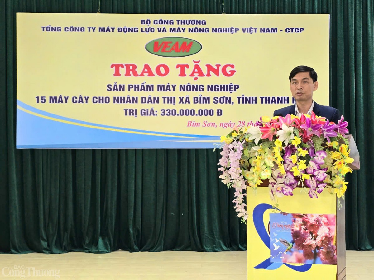 VEAM trao tặng 27 máy cày cho hộ dân nghèo ở Thanh Hóa VEAM trao tặng 27 máy cày cho hộ dân nghèo ở Thanh Hóa
