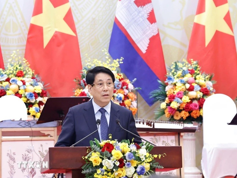 Chủ tịch nước Lương Cường phát biểu chào mừng Chủ tịch nước Lương Cường phát biểu chào mừng