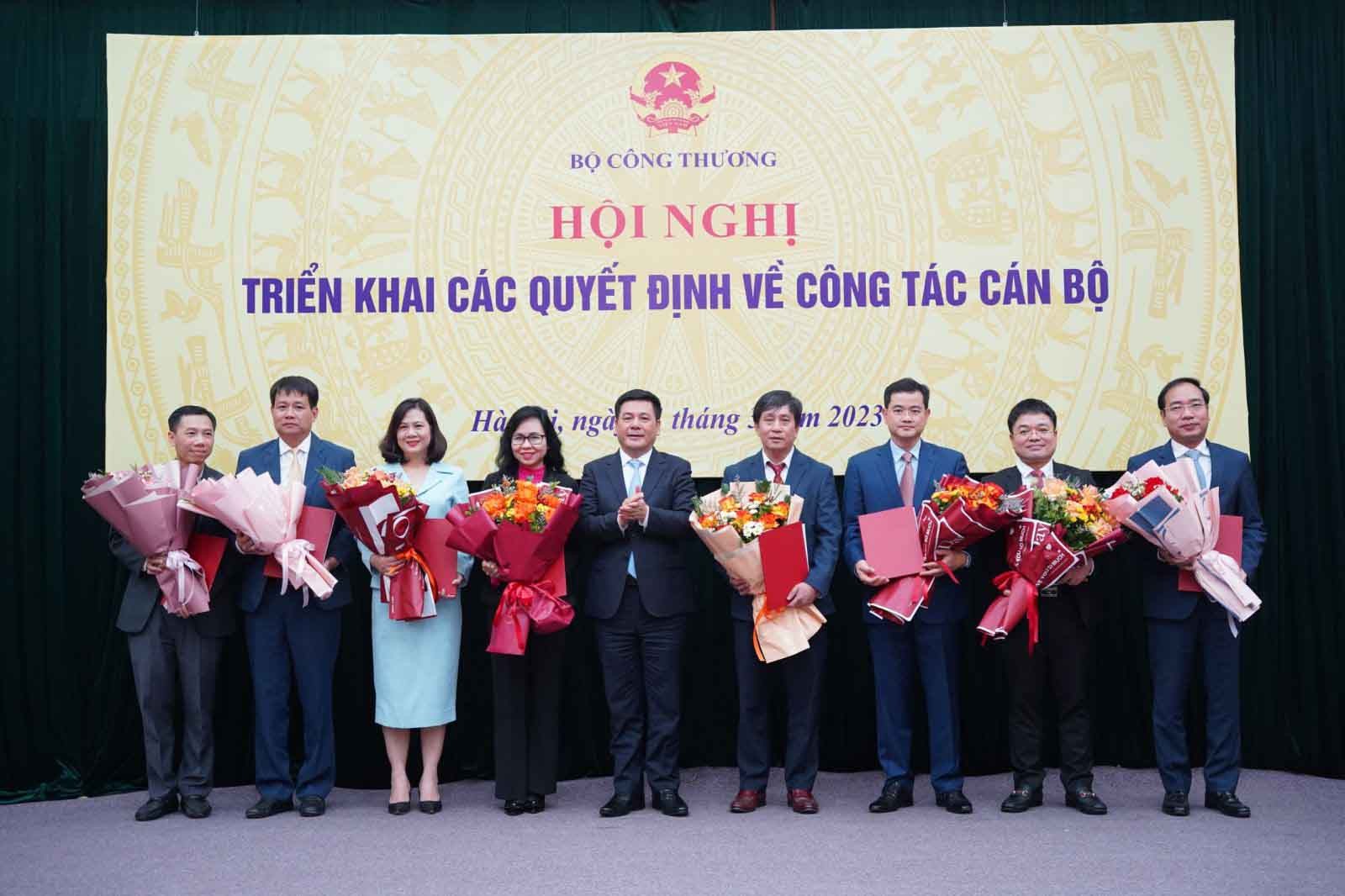 Hội nghị triển khai các quyết định về công tác cán bộ của Bộ Công Thương năm 2023. Ảnh: MOIT Hội nghị triển khai các quyết định về công tác cán bộ của Bộ Công Thương năm 2023. Ảnh: MOIT