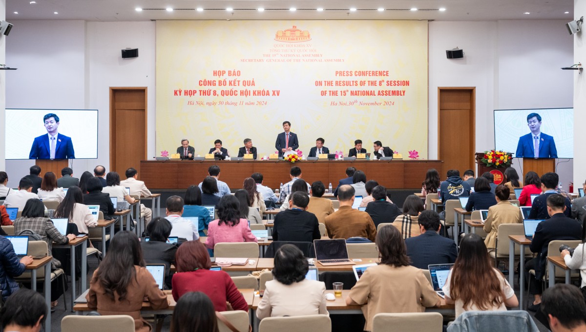 Họp báo công bố kết quả Kỳ họp thứ 8, Quốc hội khóa XV Họp báo công bố kết quả Kỳ họp thứ 8, Quốc hội khóa XV