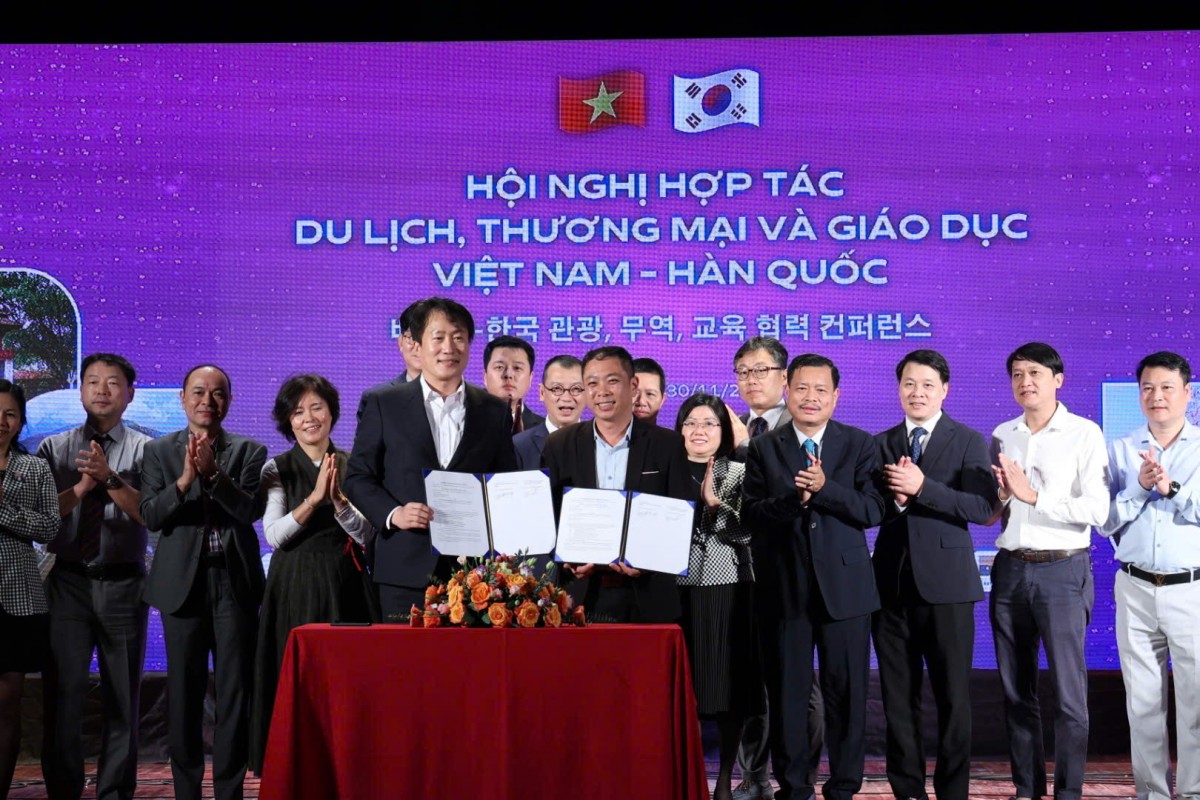 Lễ ký kết biên bản ghi nhớ hợp tác giữa các đơn vị Việt Nam và Hàn Quốc