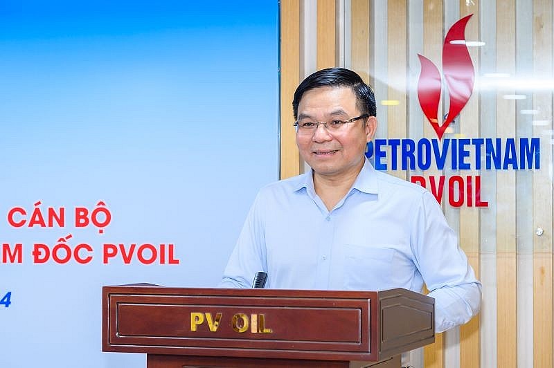 Đ/c Lê Mạnh Hùng - Bí thư Đảng ủy, Chủ tịch HĐTV PVN phát biểu tại Lễ công bố và trao quyết định Đ/c Lê Mạnh Hùng - Bí thư Đảng ủy, Chủ tịch HĐTV PVN phát biểu tại Lễ công bố và trao quyết định