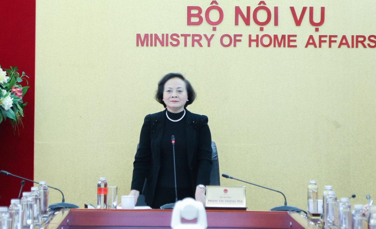 Bộ trưởng Bộ Nội vụ Phạm Thị Thanh Trà. Ảnh: Chinhphu.vn Bộ trưởng Bộ Nội vụ Phạm Thị Thanh Trà. Ảnh: Chinhphu.vn