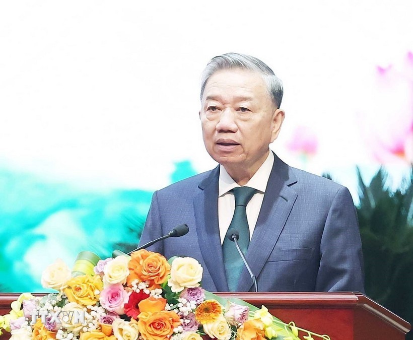 Tổng Bí thư Tô Lâm phát biểu chỉ đạo. Ảnh: TTXVN Tổng Bí thư Tô Lâm phát biểu chỉ đạo. Ảnh: TTXVN