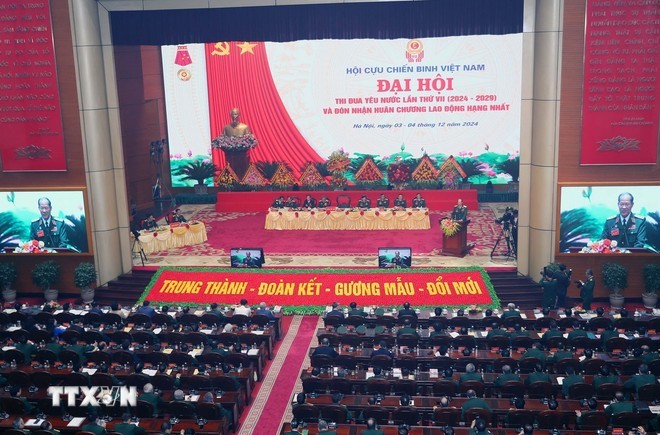 Toàn cảnh Đại hội lần thứ VII Hội Cựu chiến binh Việt Nam. Ảnh: TTXVN Toàn cảnh Đại hội lần thứ VII Hội Cựu chiến binh Việt Nam. Ảnh: TTXVN