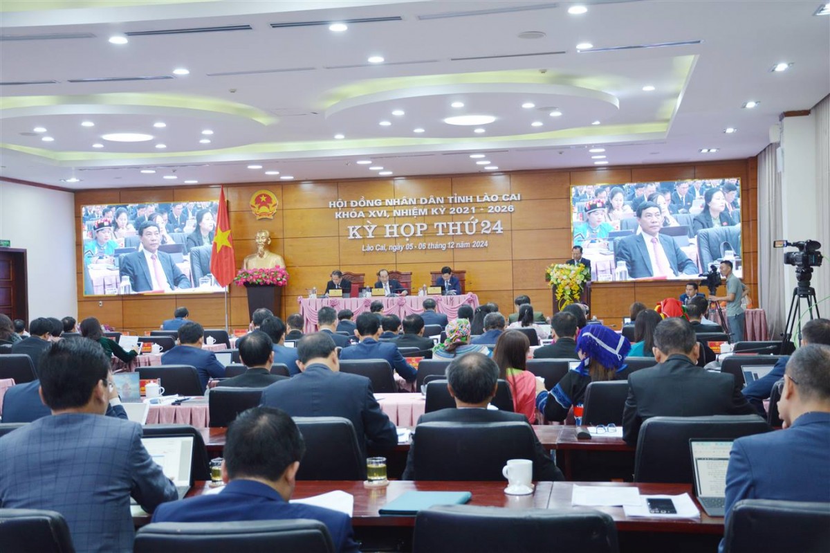 Khai mạc Kỳ họp thứ 24, HĐND tỉnh Lào Cai khóa XVI nhiệm kỳ 2021-2026