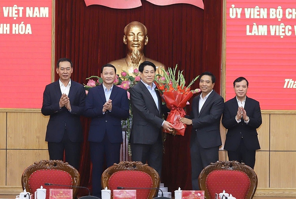 Chủ tịch nước Lương Cường làm việc với tỉnh Thanh Hoá Chủ tịch nước Lương Cường làm việc với tỉnh Thanh Hoá