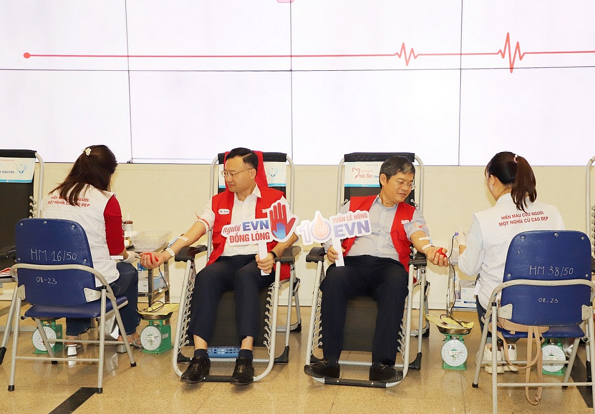 EVN triển khai chương trình hiến máu tình nguyện Tuần lễ hồng lần thứ X