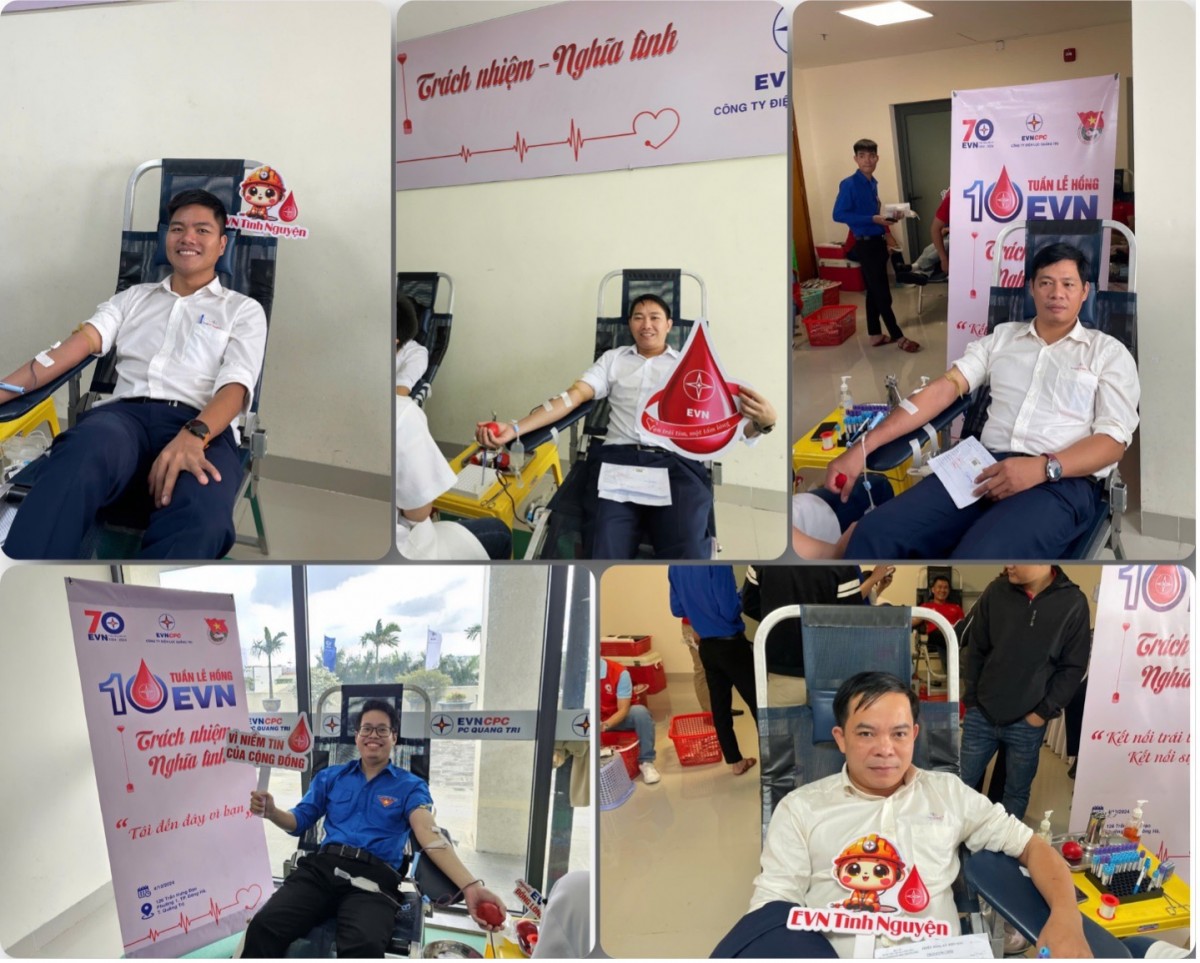 Một bức ảnh nhiều tầm lòng từ cán bộ công nhân viên Công ty Thủy điện Quảng Trị, có người là lần đầu và có người đã hiến máu lần thứ 13 Một bức ảnh nhiều tầm lòng từ cán bộ công nhân viên Công ty Thủy điện Quảng Trị, có người là lần đầu và có người đã hiến máu lần thứ 13