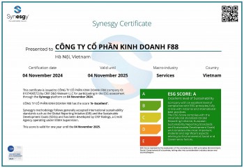Synesgy đánh giá: F88 hoạt động có trách nhiệm và bền vững