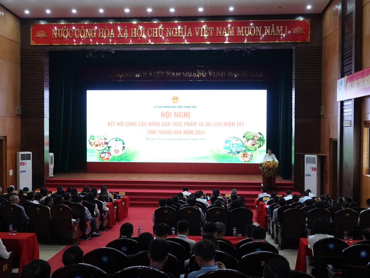 Hội nghị kết nối cung cầu nông sản thực phẩm và du lịch miền Tây Thanh Hóa