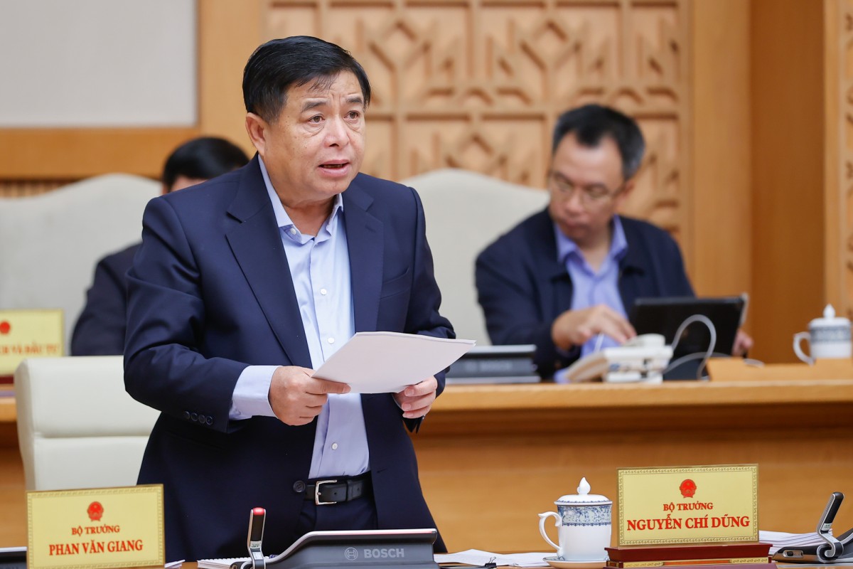 Bộ trưởng Bộ Kế hoạch và Đầu tư Nguyễn Chí Dũng. Ảnh: VGP/Nhật Bắc Bộ trưởng Bộ Kế hoạch và Đầu tư Nguyễn Chí Dũng. Ảnh: VGP/Nhật Bắc