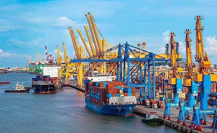 Xuất nhập khẩu 2024 xuất sắc vượt đích. (Ảnh: M.H)