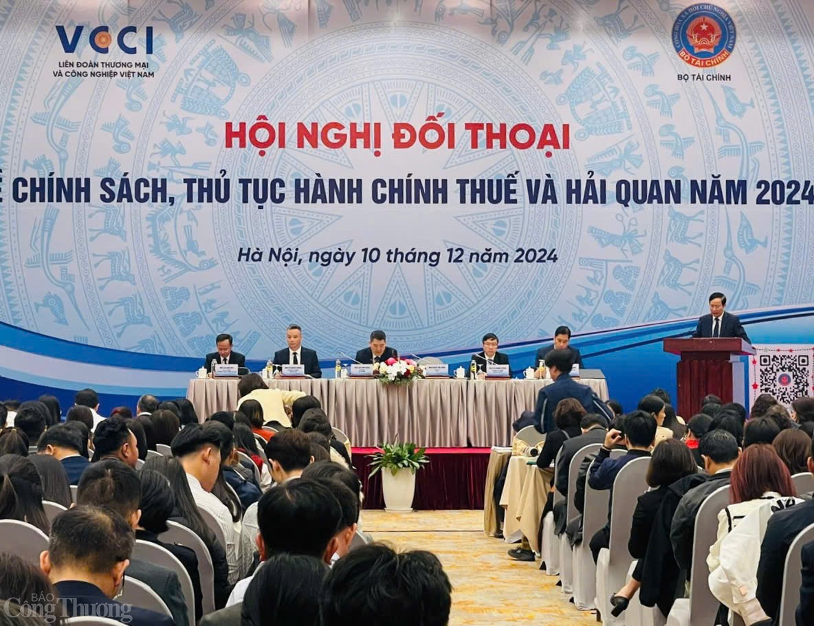 Hội nghị Đối thoại về chính sách, thủ tục hành chính thuế và hải quan năm 2024 diễn ra vào sáng 10/12 Hội nghị Đối thoại về chính sách, thủ tục hành chính thuế và hải quan năm 2024 diễn ra vào sáng 10/12
