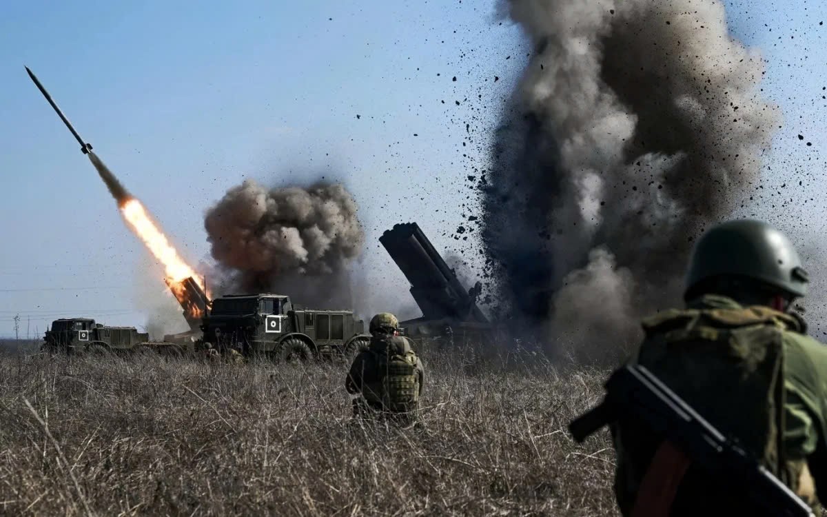 Pháo phản lực Nga trên chiến trường. Ảnh: Sputnik Pháo phản lực Nga trên chiến trường. Ảnh: Sputnik