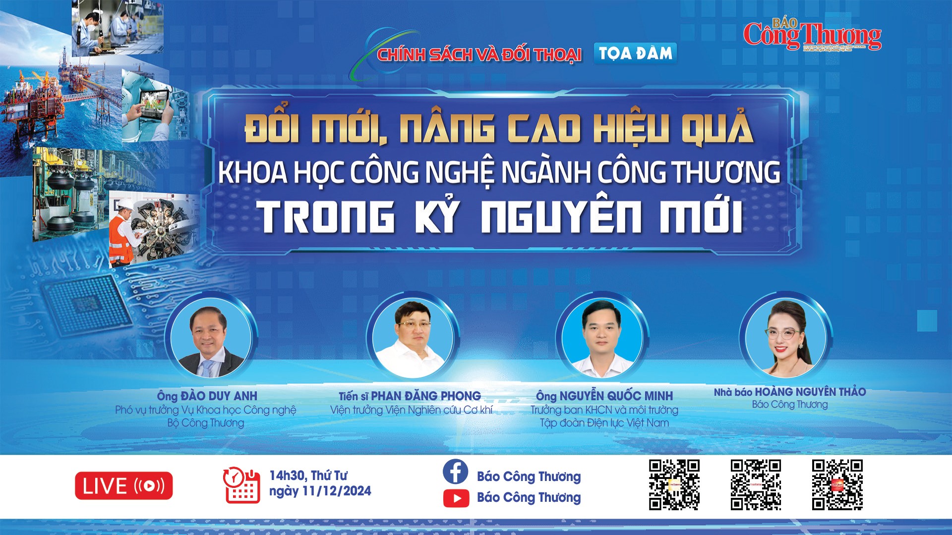 Tọa đàm: Đổi mới, nâng cao hiệu quả khoa học công nghệ ngành Công Thương trong kỷ nguyên mới - 1