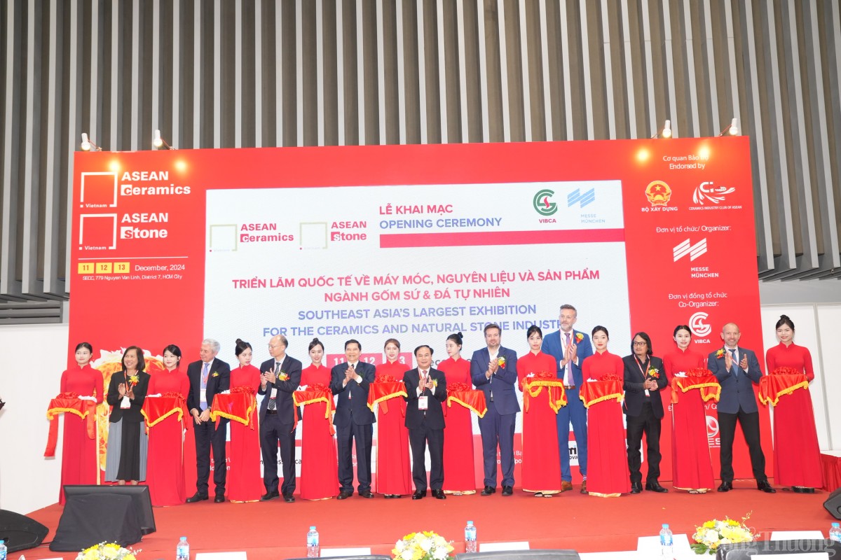 Triển lãm quốc tế ASEAN CERAMICS & STONE 2024 về máy móc, thiết bị và nguyên vật liệu cho ngành gốm sứ và ngành đá