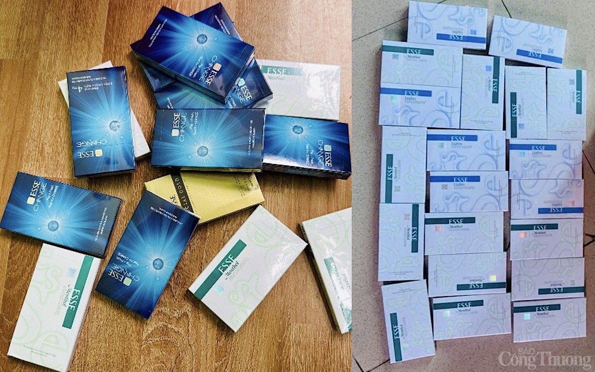 Qua kiểm tra, phát hiện thuốc lá điếu ngoại nhập lậu buôn bán trên thị trường Qua kiểm tra, phát hiện thuốc lá điếu ngoại nhập lậu buôn bán trên thị trường