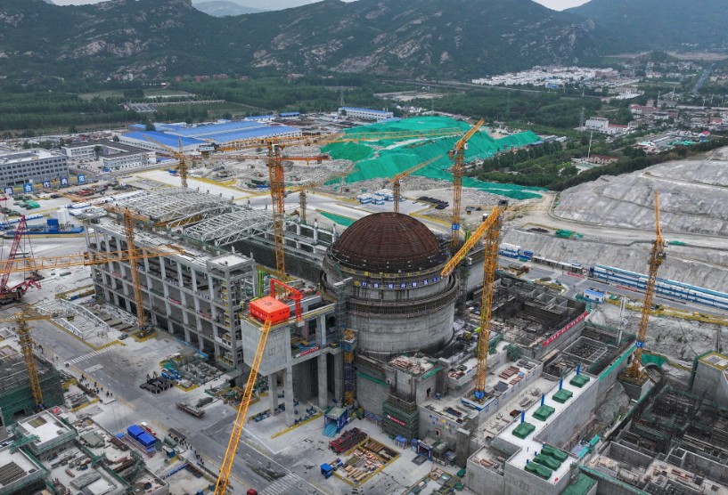 Nhà máy điện hạt nhân Tianwan Unit 8 đang được xây dựng tại tỉnh Giang Tô vào năm 2024