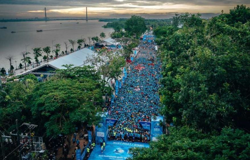 Năm 2023, Giải Giải Marathon Quốc tế Di sản Cần Thơ thu hút 9.000 vận động viên. Ảnh: Ban tổ chức Năm 2023, Giải Giải Marathon Quốc tế Di sản Cần Thơ thu hút 9.000 vận động viên. Ảnh: Ban tổ chức