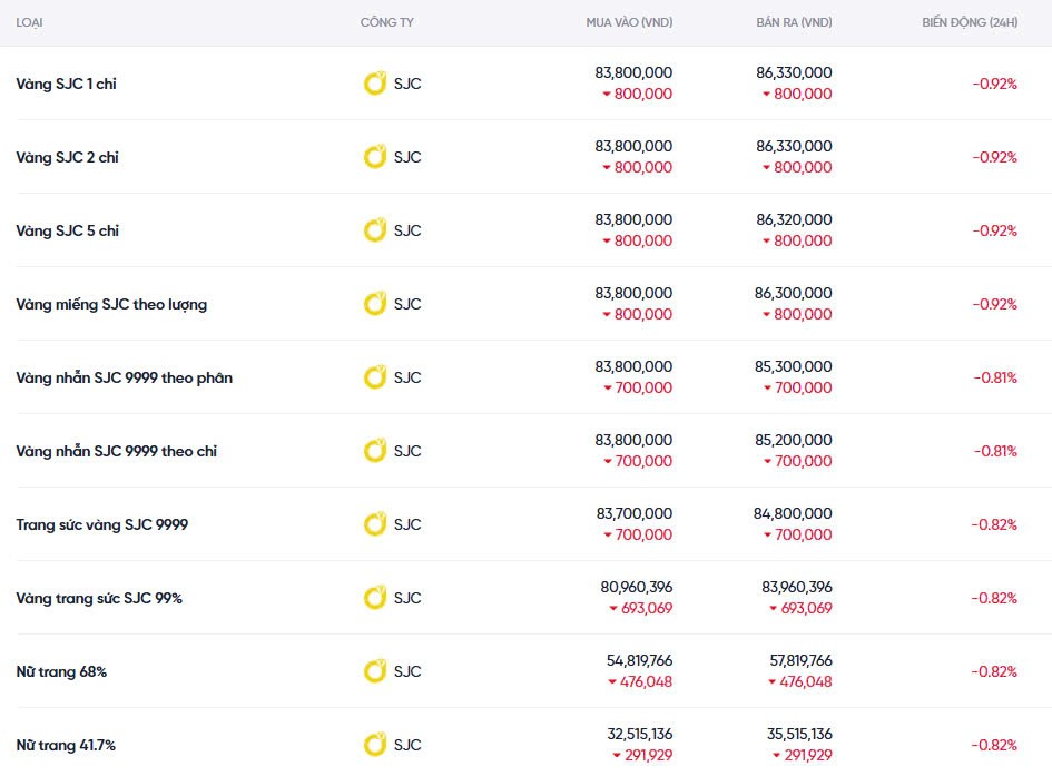 Dự báo giá vàng ngày mai 14/12/2024: