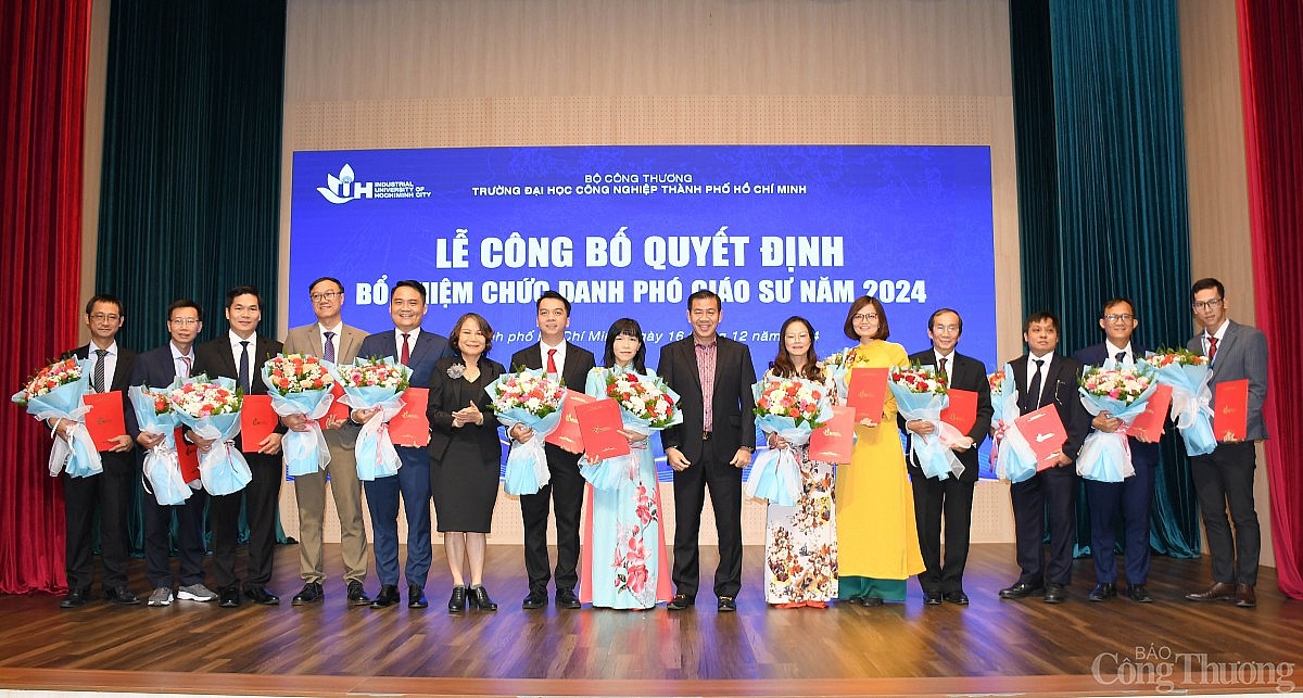 Trường Đại học Công nghiệp TP. Hồ Chí Minh trao quyết định bổ nhiệm chức danh Phó Giáo sư năm 2024