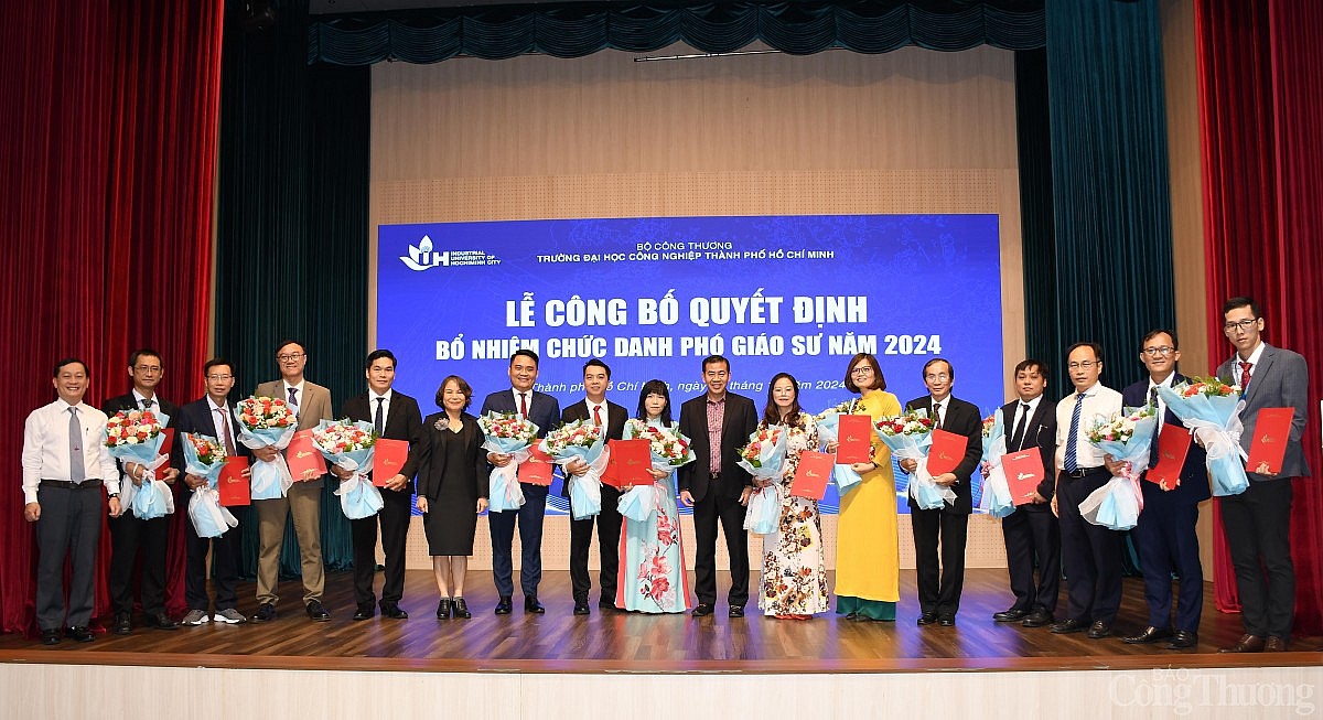 Trường Đại học Công nghiệp TP. Hồ Chí Minh trao quyết định bổ nhiệm chức danh Phó Giáo sư năm 2024