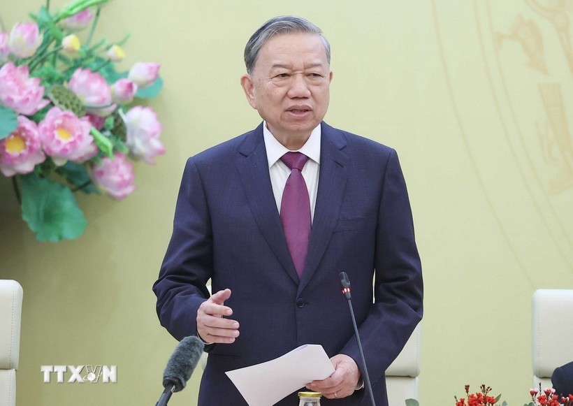 Tổng Bí thư Tô Lâm phát biểu chỉ đạo. Ảnh: Thống Nhất/TTXVN