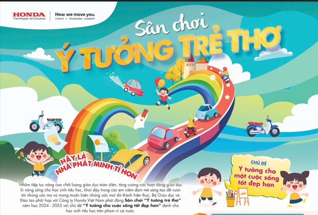 Khởi động sân chơi “Ý tưởng trẻ thơ” năm thứ 15 trên toàn quốc Khởi động sân chơi “Ý tưởng trẻ thơ” năm thứ 15 trên toàn quốc