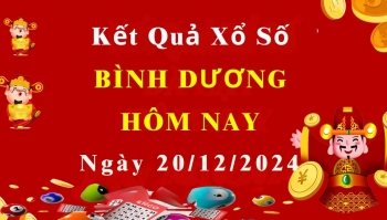 XSBD 20/12, Kết quả xổ số Bình Dương hôm nay 20/12/2024, KQXSBD thứ Sáu ngày 20 tháng 12