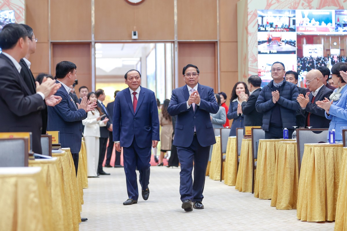 Thủ tướng Phạm Minh Chính dự Hội nghị trực tuyến tổng kết công tác năm 2024 và triển khai nhiệm vụ trọng tâm năm 2025 của ngành văn hóa, thể thao và du lịch - Ảnh: VGP/Nhật Bắc Thủ tướng Phạm Minh Chính dự Hội nghị trực tuyến tổng kết công tác năm 2024 và triển khai nhiệm vụ trọng tâm năm 2025 của ngành văn hóa, thể thao và du lịch - Ảnh: VGP/Nhật Bắc