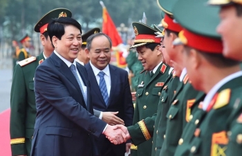 Chủ tịch nước Lương Cường: Quân đoàn 12 cần nâng cao chất lượng bảo đảm hậu cần, kỹ thuật cho các nhiệm vụ