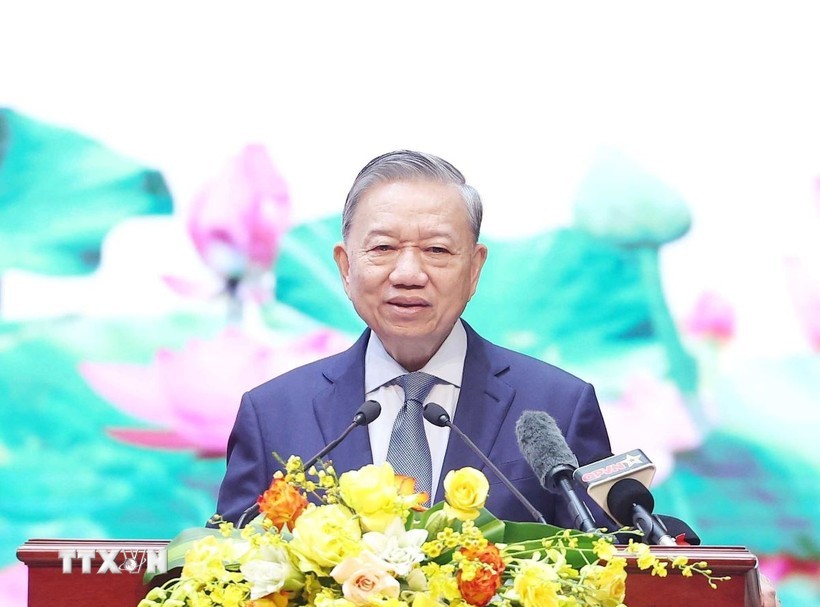 Tổng Bí thư Tô Lâm phát biểu. (Ảnh: Thống Nhất/TTXVN) Tổng Bí thư Tô Lâm phát biểu. (Ảnh: Thống Nhất/TTXVN)