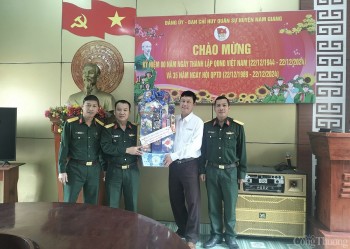 Công ty Thủy điện Sông Bung chúc mừng 80 năm ngày Thành lập Quân đội Nhân dân Việt Nam