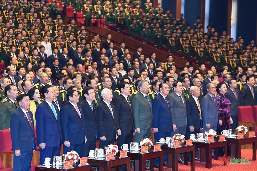 Các đồng chí lãnh đạo, nguyên lãnh đạo Đảng, Nhà nước dự lễ kỷ niệm Các đồng chí lãnh đạo, nguyên lãnh đạo Đảng, Nhà nước dự lễ kỷ niệm