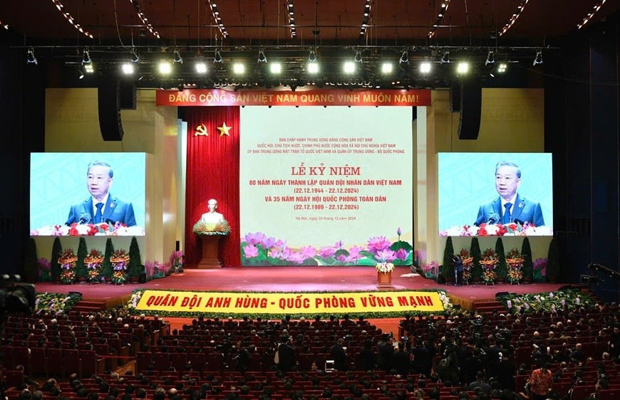 Thay mặt lãnh đạo Đảng, Nhà nước, Tổng Bí thư Tô Lâm, Bí thư Quân ủy Trung ương đọc diễn văn kỷ niệm Thay mặt lãnh đạo Đảng, Nhà nước, Tổng Bí thư Tô Lâm, Bí thư Quân ủy Trung ương đọc diễn văn kỷ niệm